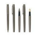 Design de lujo Oficina de papelería Fuente Pen Ink Business Regalo Promocional Gun Metal Ball Fountain Fountain Pen Pen
